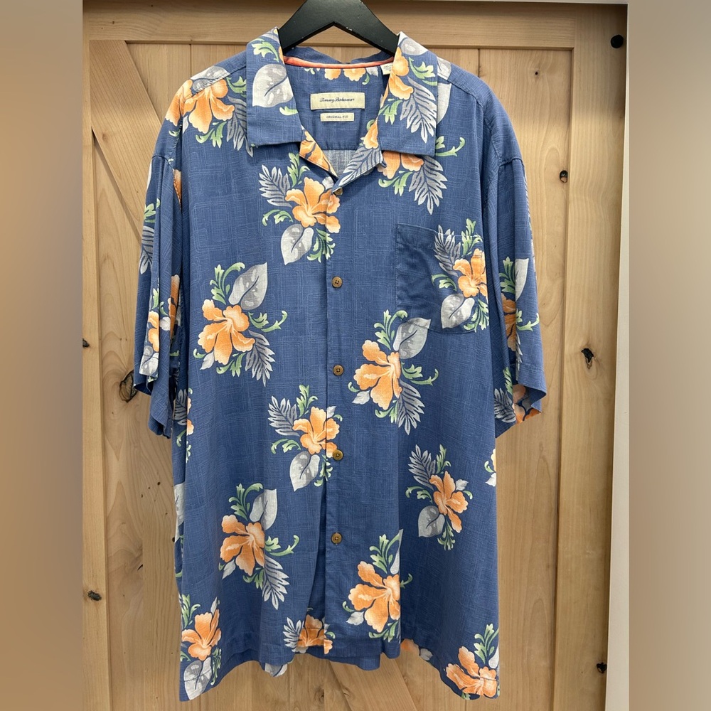 Tommy Bahama original fit silk shirt, sz 3XL